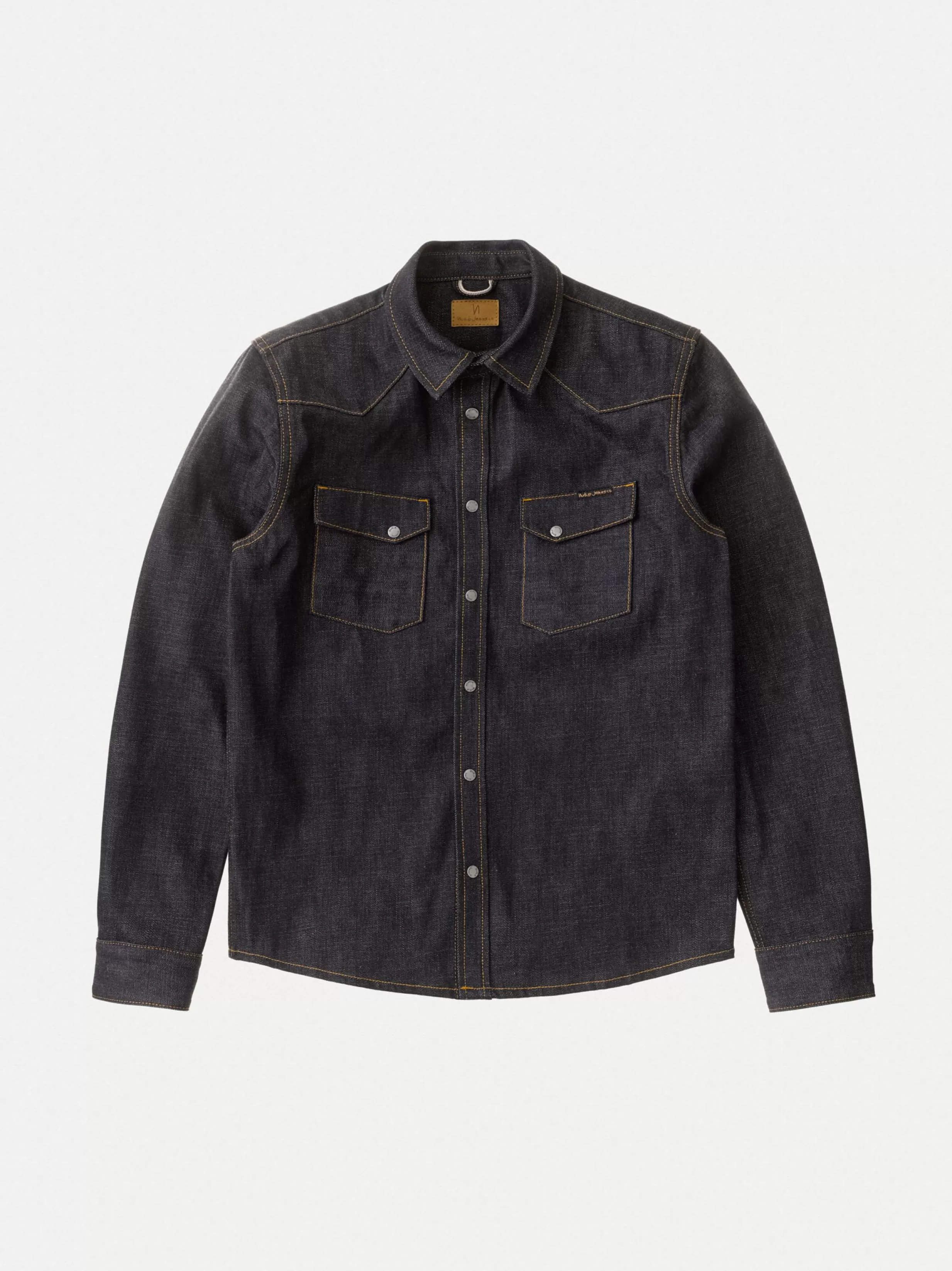 Nudie Jeans Shirts | Selvage | Jonas Dry Black Selvage