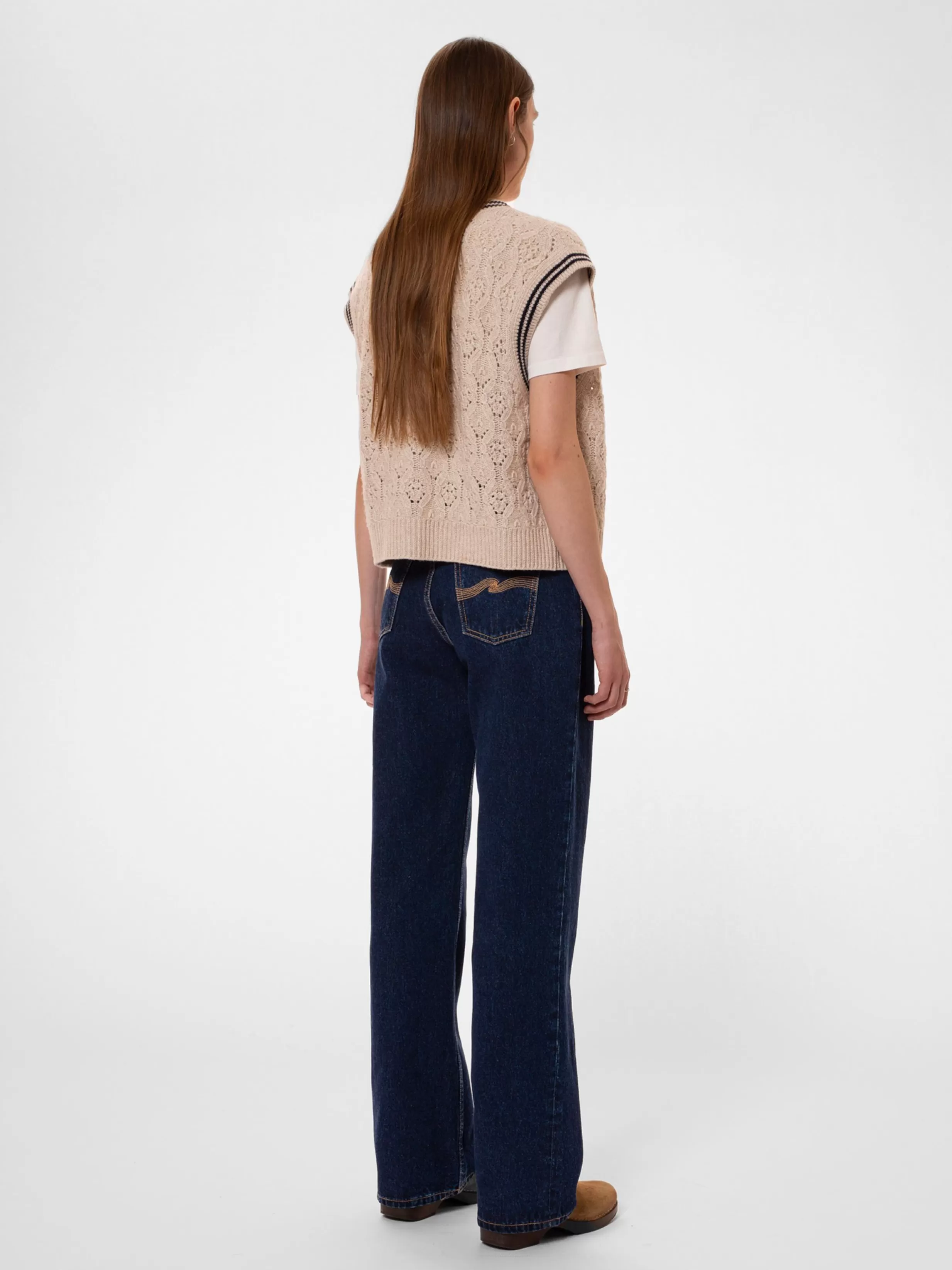 Women Nudie Jeans Knits | Joni Solid Offwhite