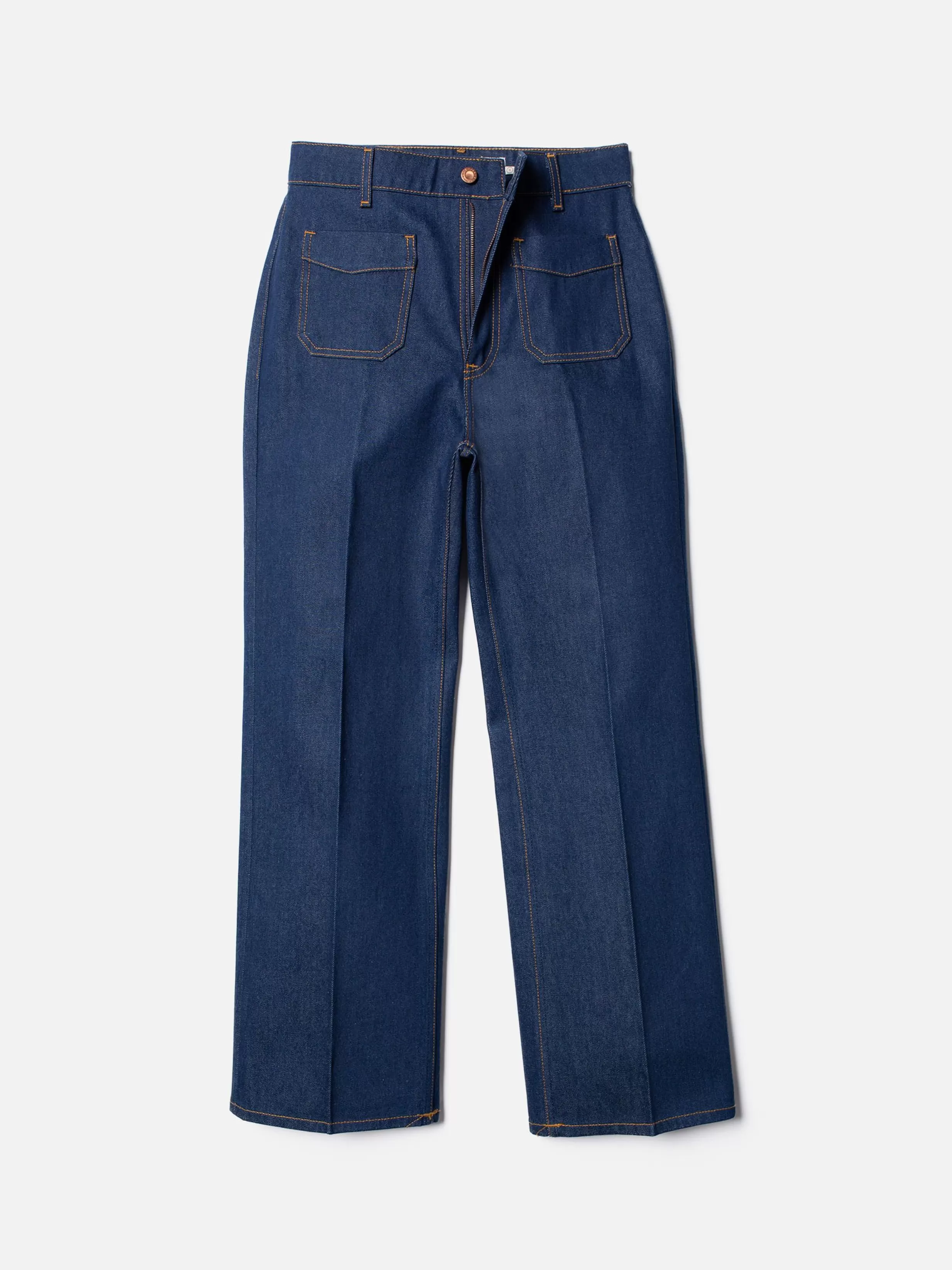 Women Nudie Jeans Pants | Kelly Western Jacket 70's Blue