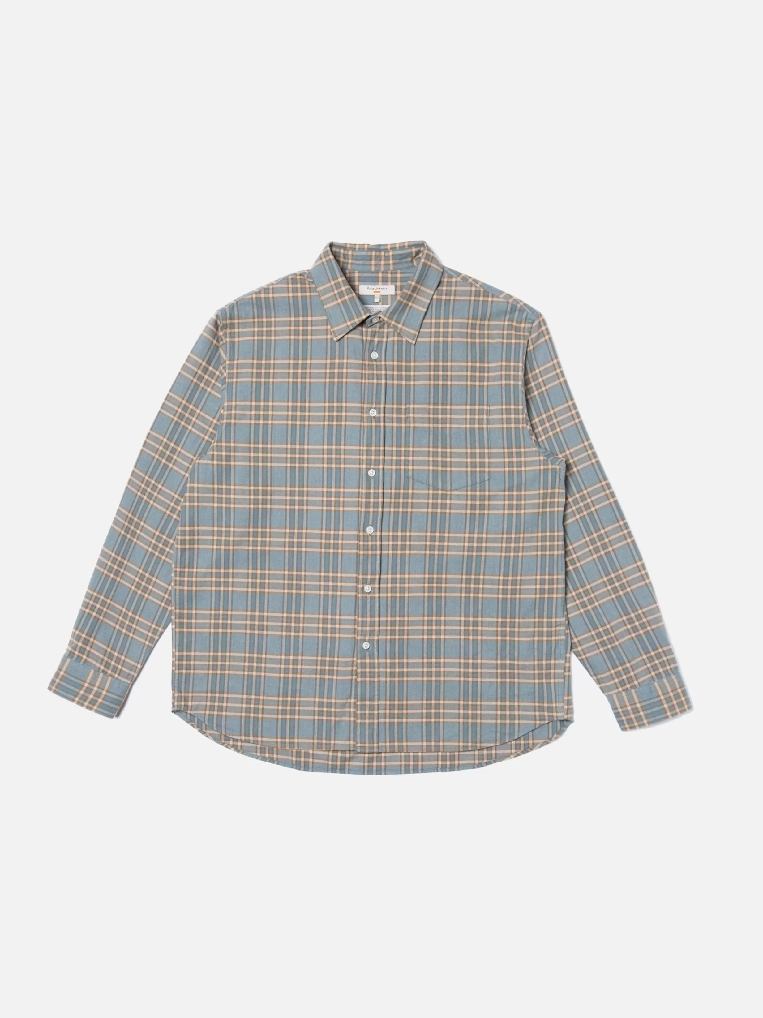 Nudie Jeans Shirts | Lean Dean Grey Fog