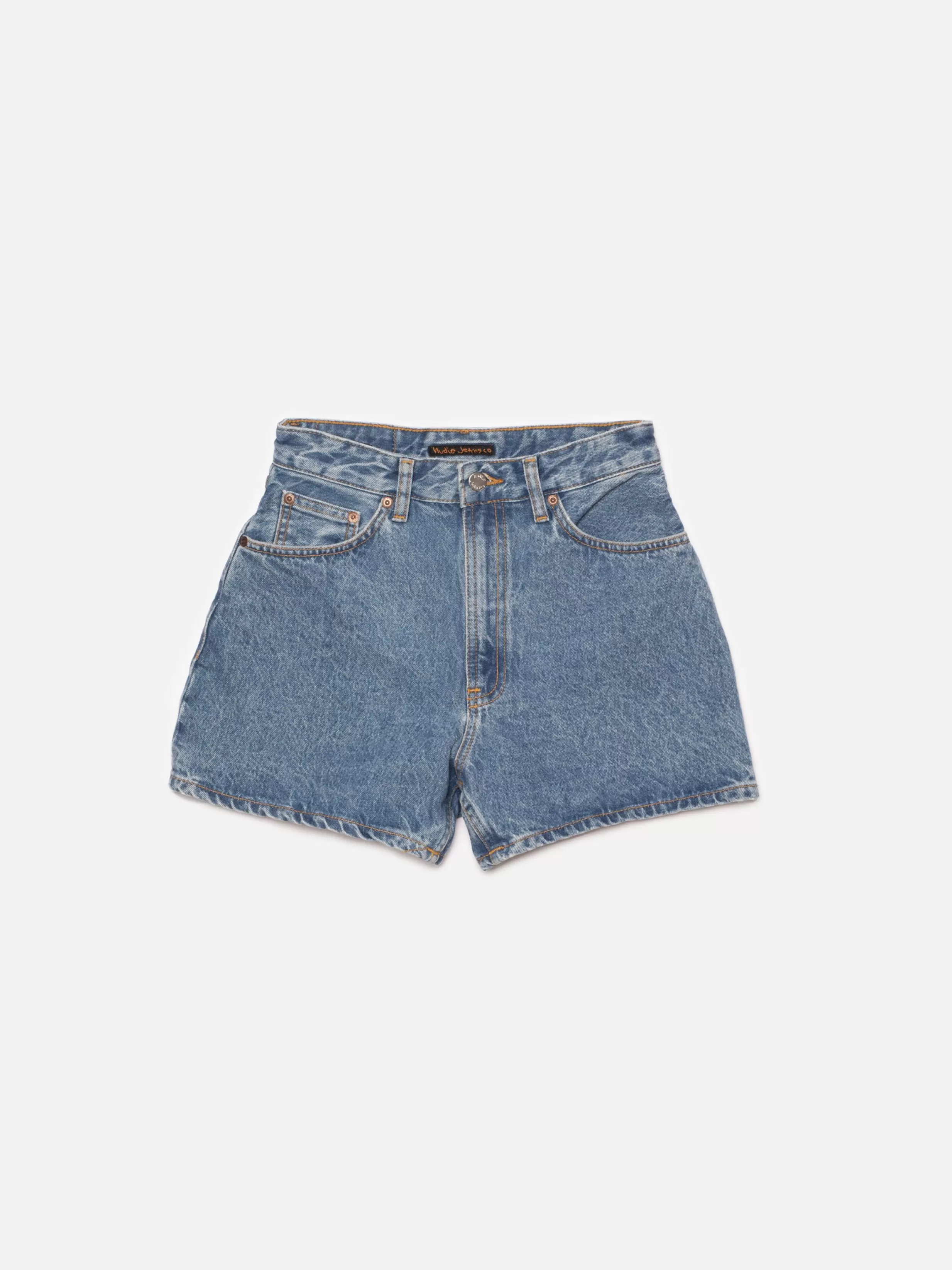 Women Nudie Jeans Shorts & Skirts | Maeve Denim Shorts Smooth Black