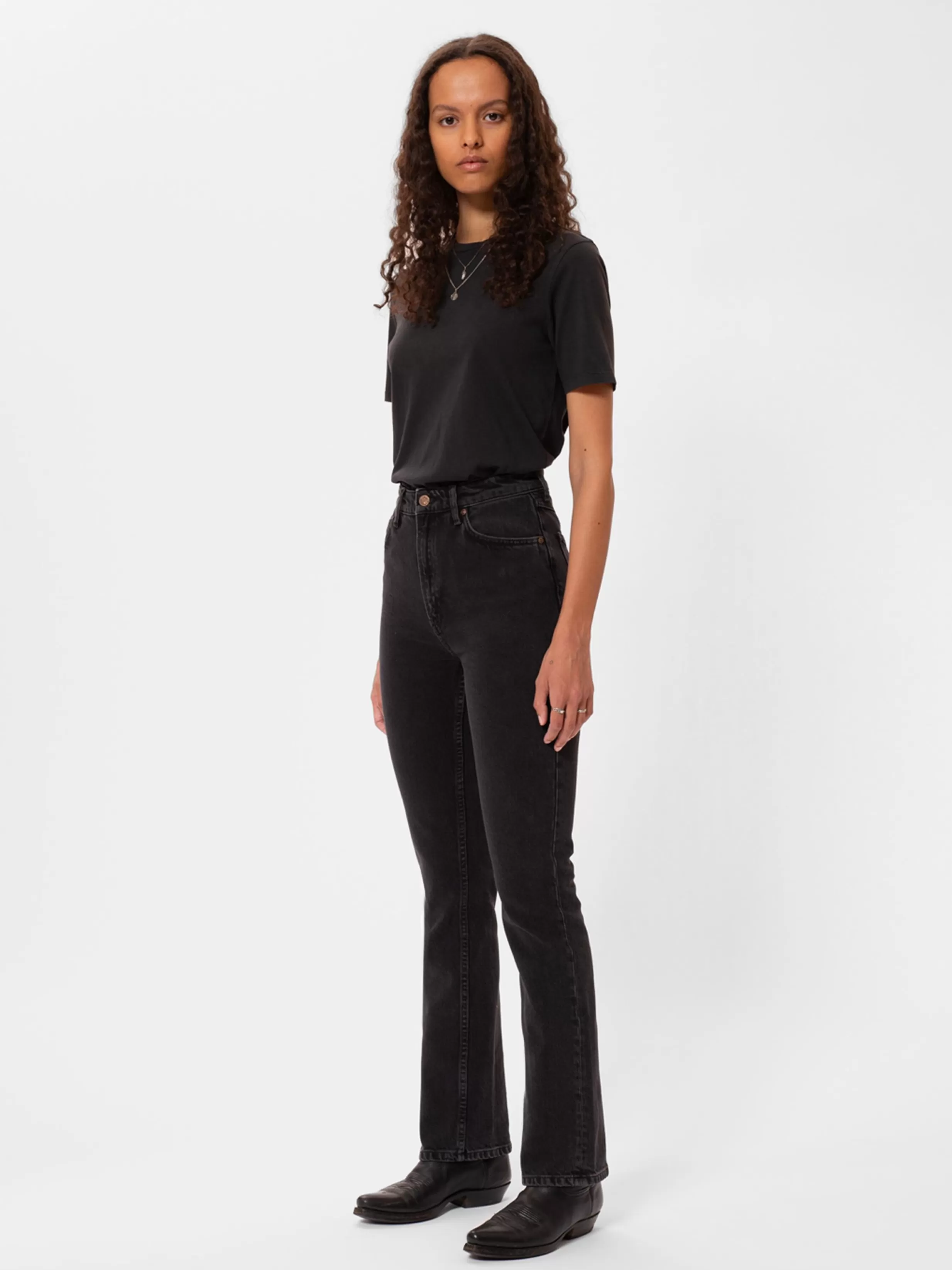 Women Nudie Jeans Rowdy Ruth | Black | Rowdy Ruth French Blue