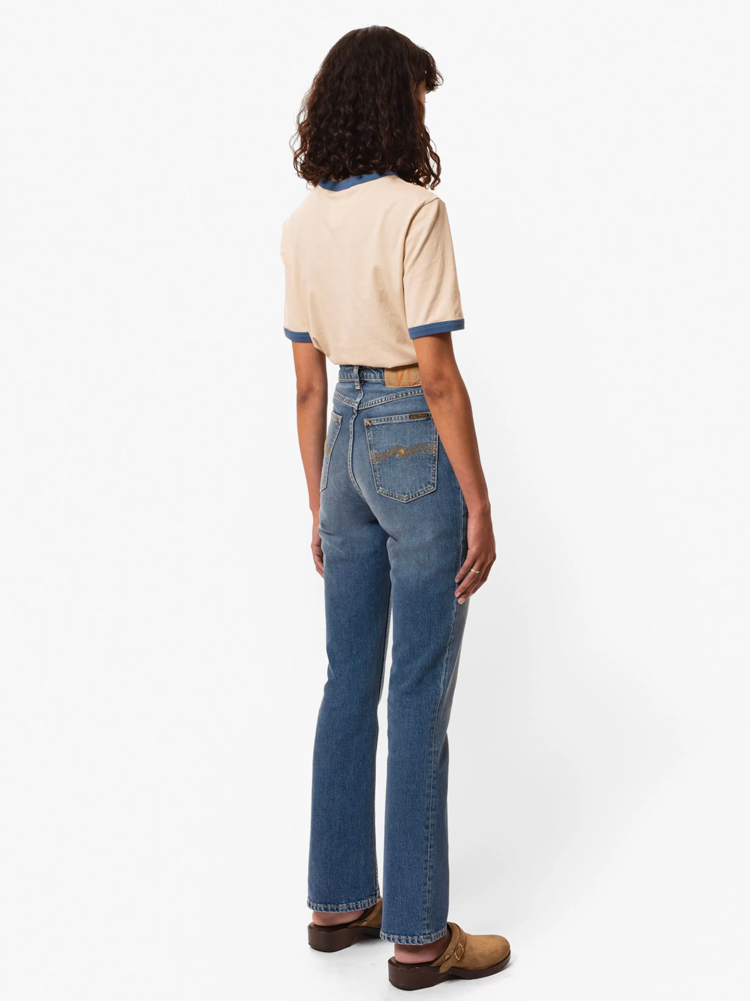 Women Nudie Jeans Tees | Rowdy Ruth French Blue