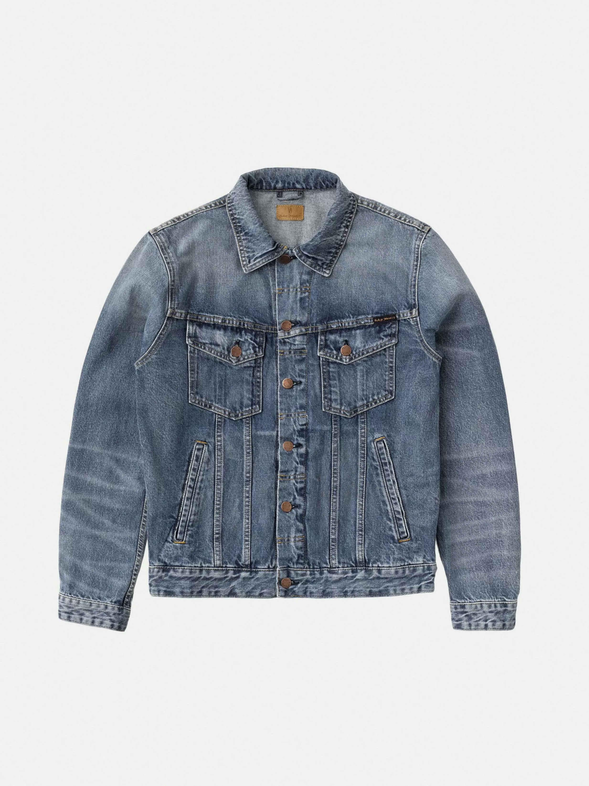 Nudie Jeans Denim jackets | Steady Eddie II Black Change