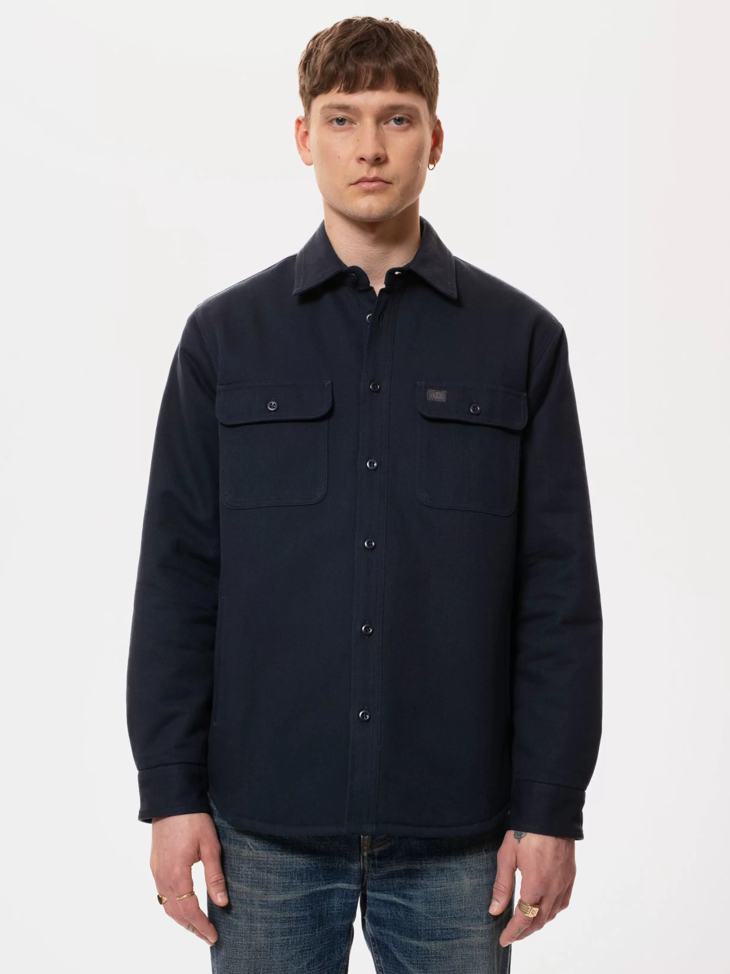 Nudie Jeans Shirts | Uno Everyday Tee Black